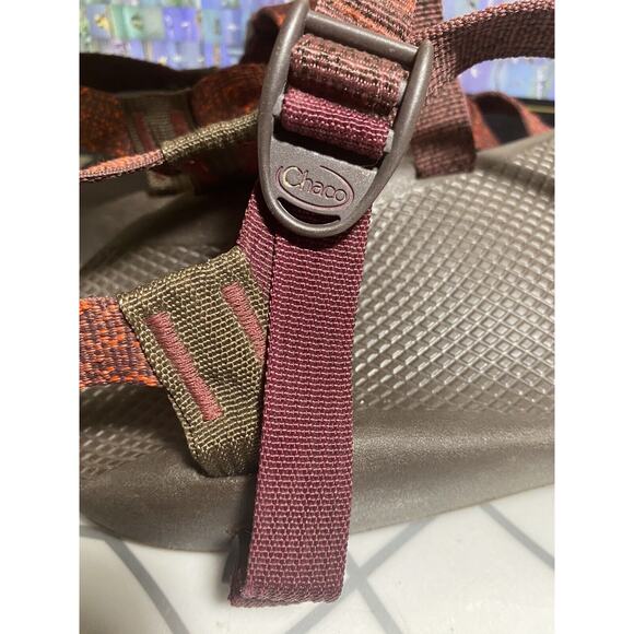 CHACO SANDALS Red Black MENS US SZ 12 main image 10